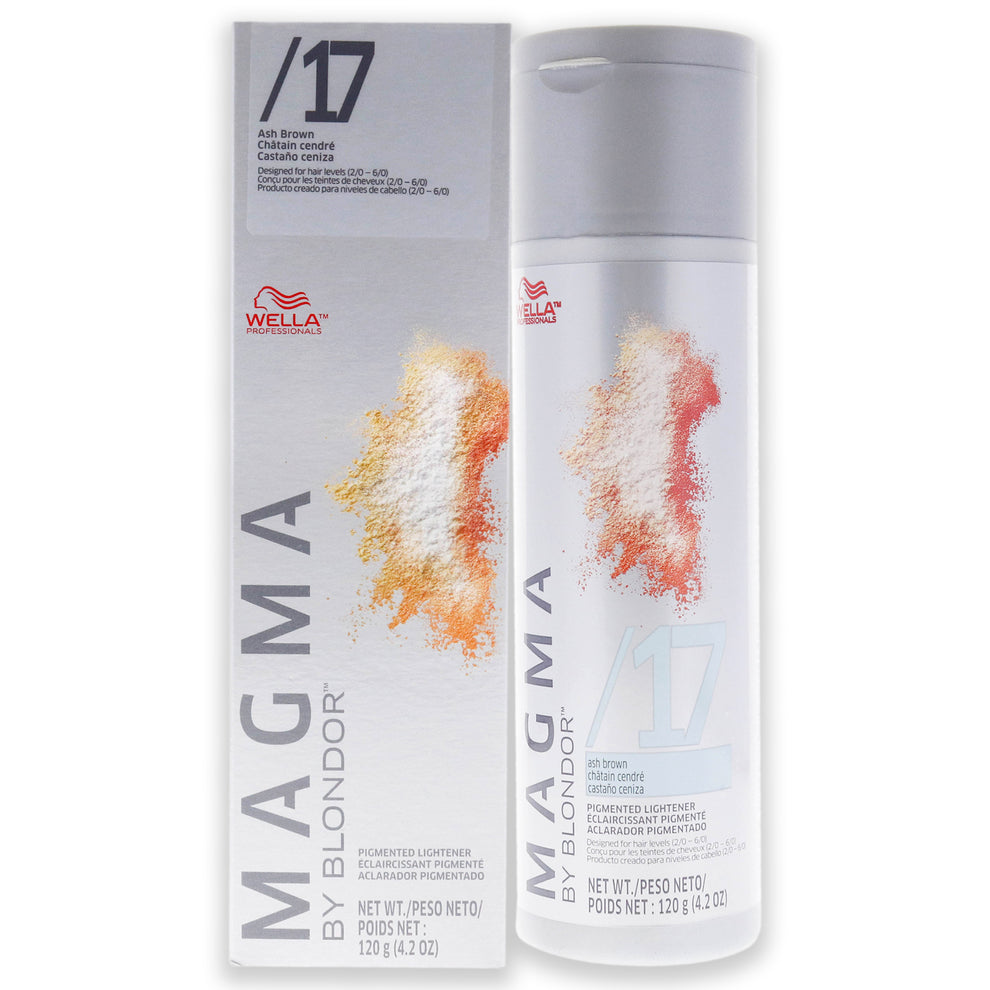 Magma by Blondor Pigmented Lightener - 17 Ash Brown by Wella for Unisex ...