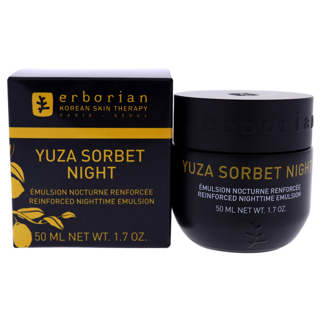 Yuza Sorbet Night Emulsion by Erborian for Women 1.7 oz Emulsion