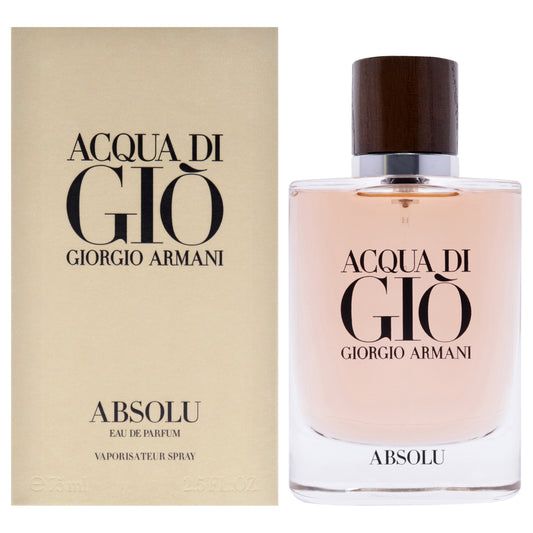 Acqua Di Gio Absolu by Giorgio Armani for Men - 2.5 oz EDP Spray