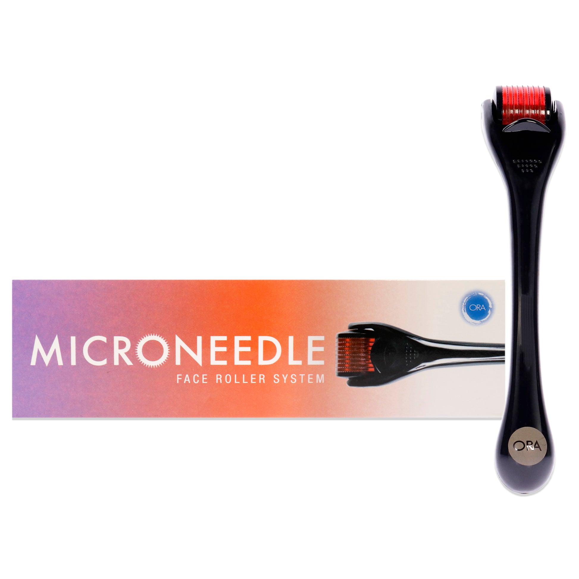 Microneedle Face Roller System - Black-Red