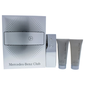 Mercedes-Benz Club by Mercedes-Benz for Men - 3 Pc Gift Set 3.4oz EDT Spray, 3.4oz Shower Gel, 3.4oz After Shave