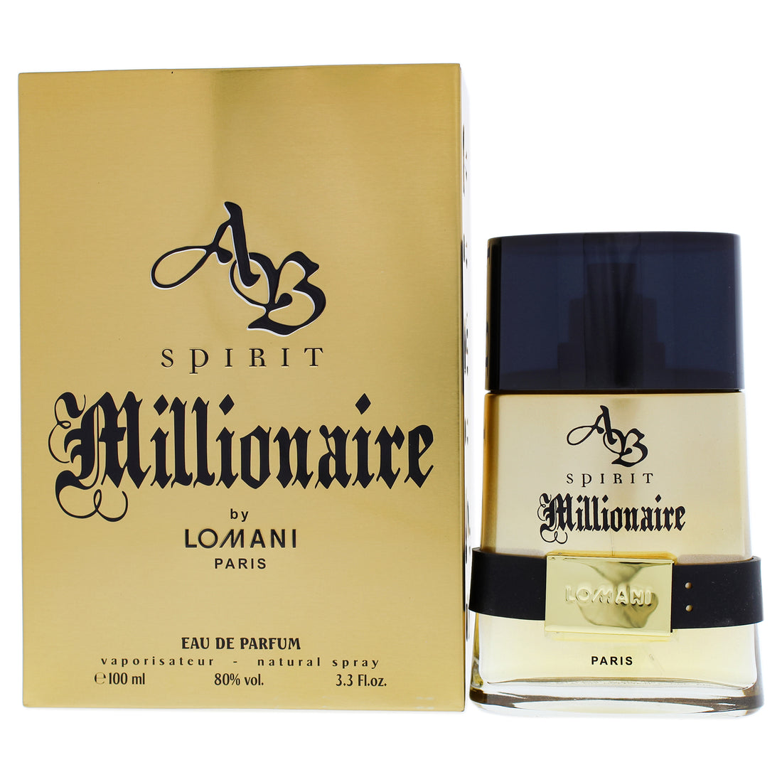 AB Spirit Millionaire by Lomani for Men - 3.3 oz EDP Spray