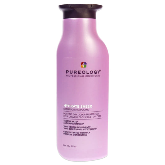 Hydrate Sheer Shampoo by Pureology for Unisex 9 oz Shampoo