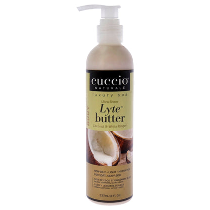 Lyte Ultra-Sheer Body Butter - Coconut and White Ginger