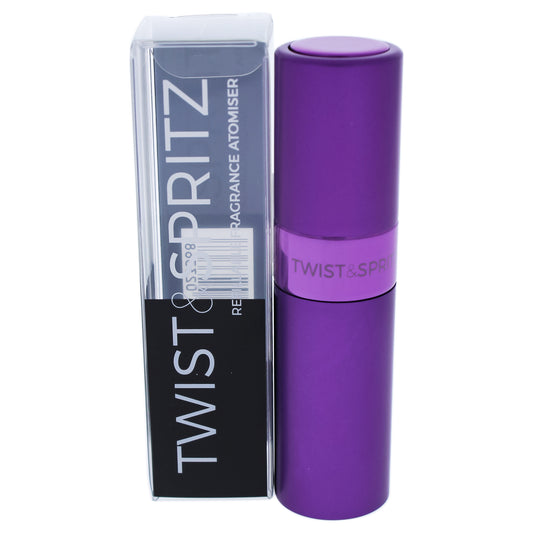 Twist and Spritz Atomiser - Purple by Twist and Spritz for Women - 8 ml Refillable Spray (Empty)