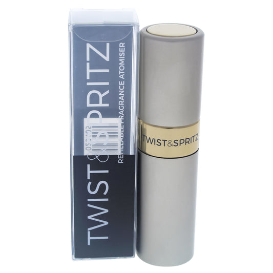 Twist and Spritz Atomiser - Silver by Twist and Spritz for Women - 8 ml Refillable Spray (Empty)