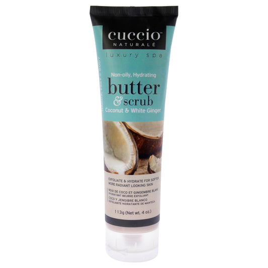 Butter and Scrub - Coconut and White Ginger by Cuccio Naturale for Unisex - 4 oz Scrub