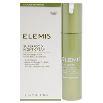 Superfood Night Cream by Elemis for Unisex - 1.6 oz Cream