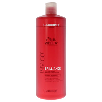 Invigo Brilliance Conditioner For Normal Hair by Wella for Unisex 33.8 oz Conditioner