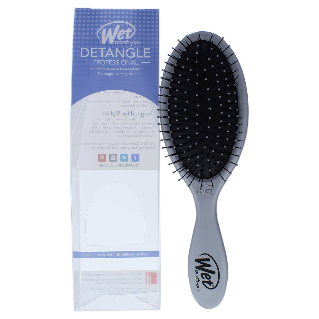 Pro Detangler Brush - Stone Cold Steel