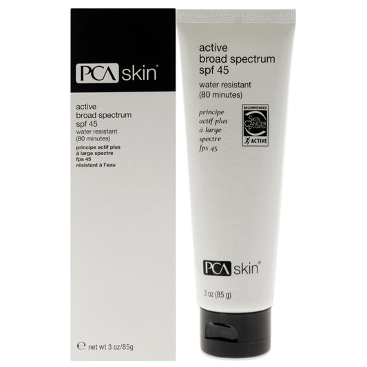 Active SPF 45 by PCA Skin for Unisex - 3 oz Sunscreen