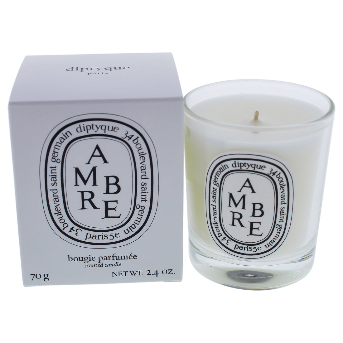 Ambre Scented Candle by Diptyque for Unisex - 2.4 oz Candle