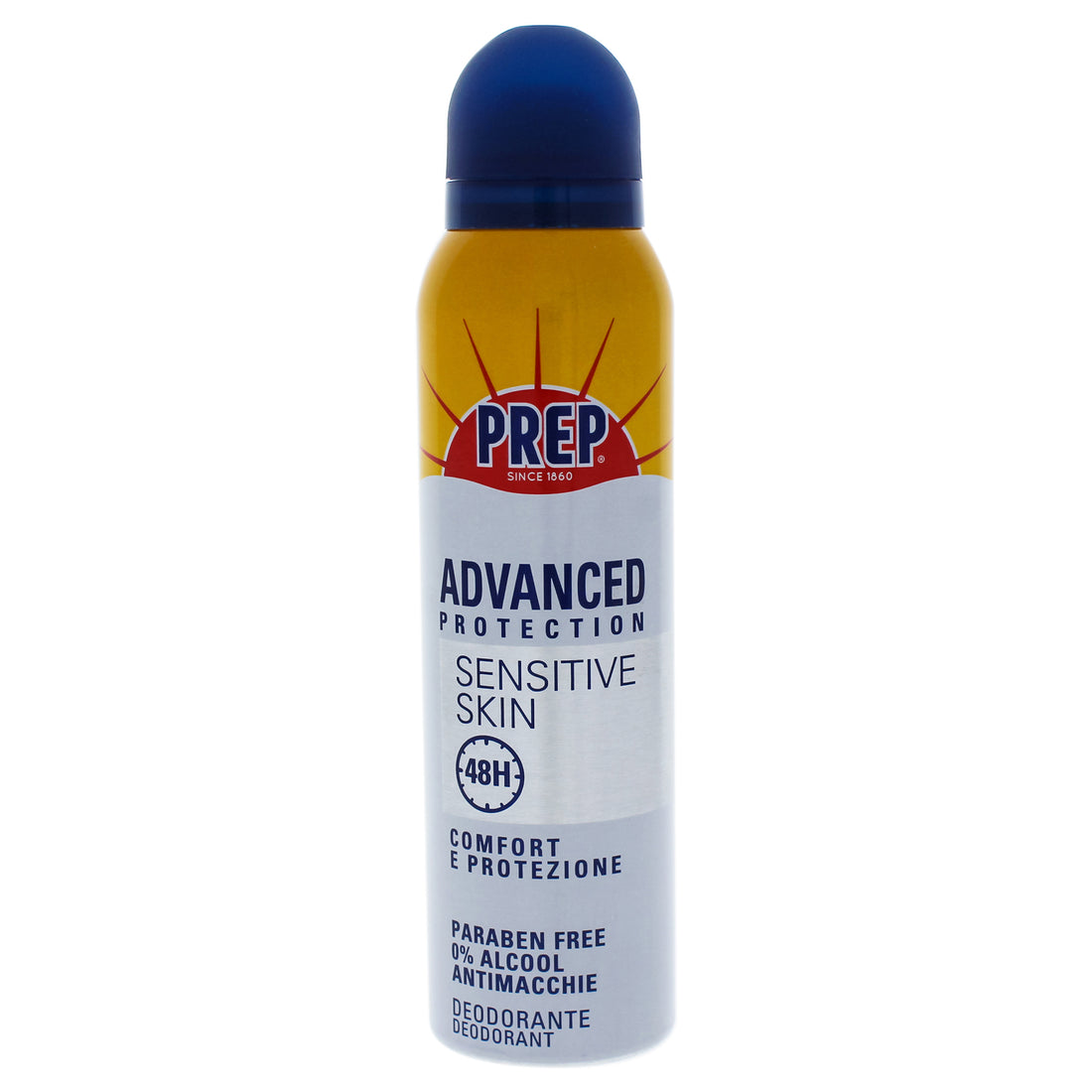 Advanced Protection Sensitive Skin Deodorant Spray by Prep for Unisex - 5 oz Deodorant Spray