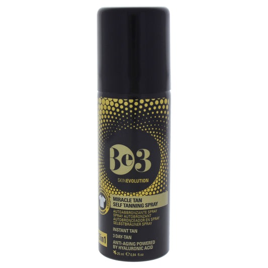 Miracle Tan Self Tanning Spray by Be3 for Unisex - 0.84 oz Bronzer