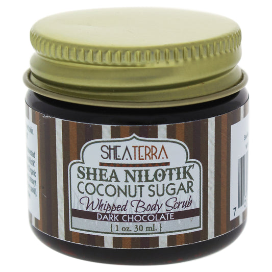 Shea Nilotik Coconut Sugar Whipped Body Scrub - Dark Chocolate by Shea Terra for Unisex - 1 oz Moisturizer
