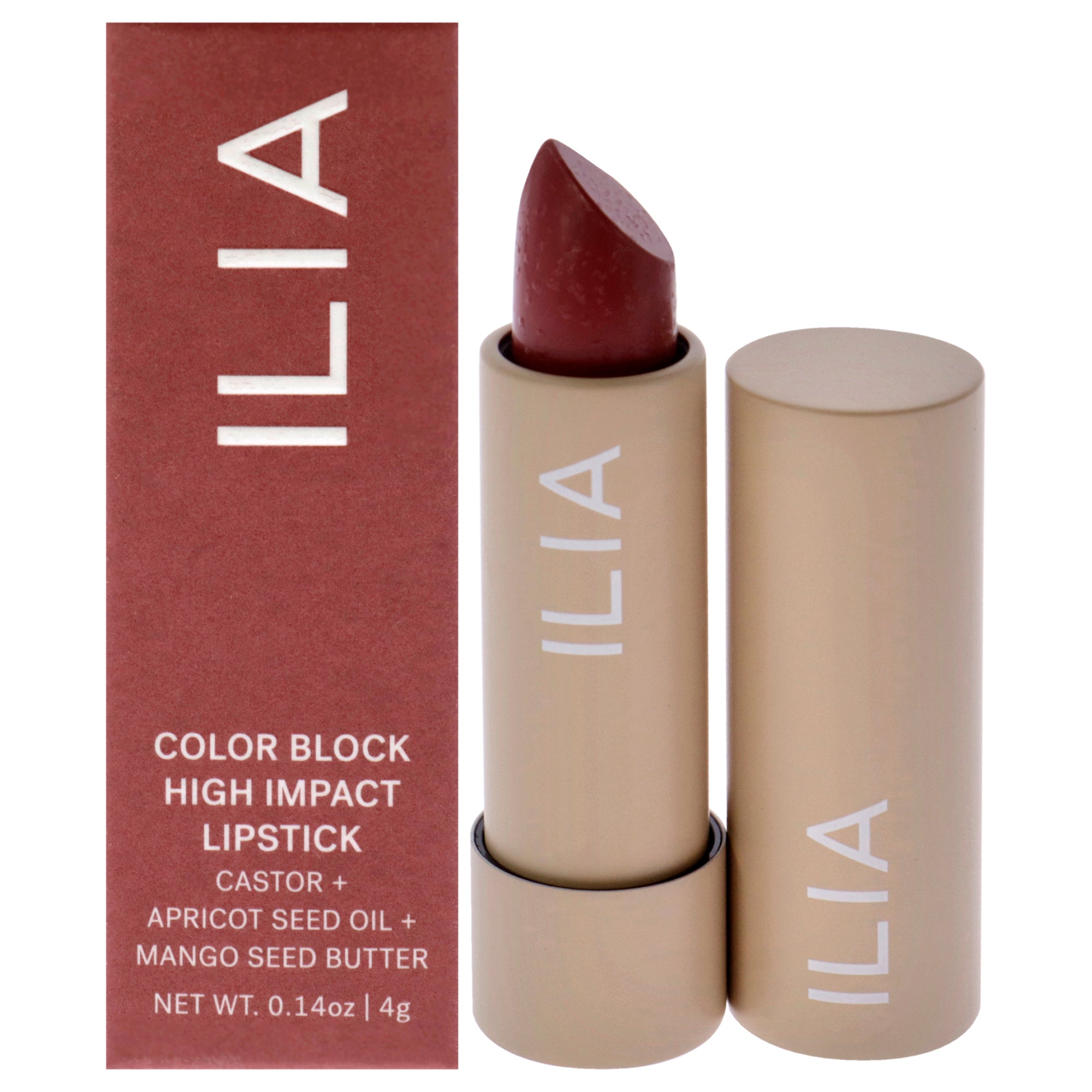 Color Block High Impact Lipstick - Rosette by ILIA Beauty for Women 0.14 oz Lipstick