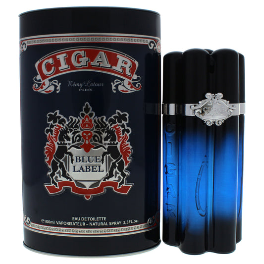 Cigar Blue Label by Remy Latour for Men - 3.3 oz EDT Spray