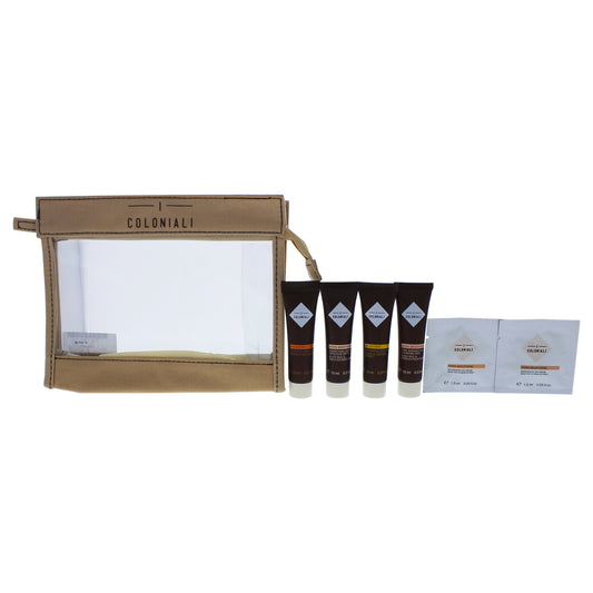 Hydra Brightening Kit by I Coloniali for Women - 6 Pc 10ml Perfecting Light Emulsion SPF 15, 10ml Pure Radiance Rich Cleansing Milk, 2x1.5ml Restorative Eye Cream, 10ml Velveting Hand Cream, 10ml Age Recover Replumping Rich Mask