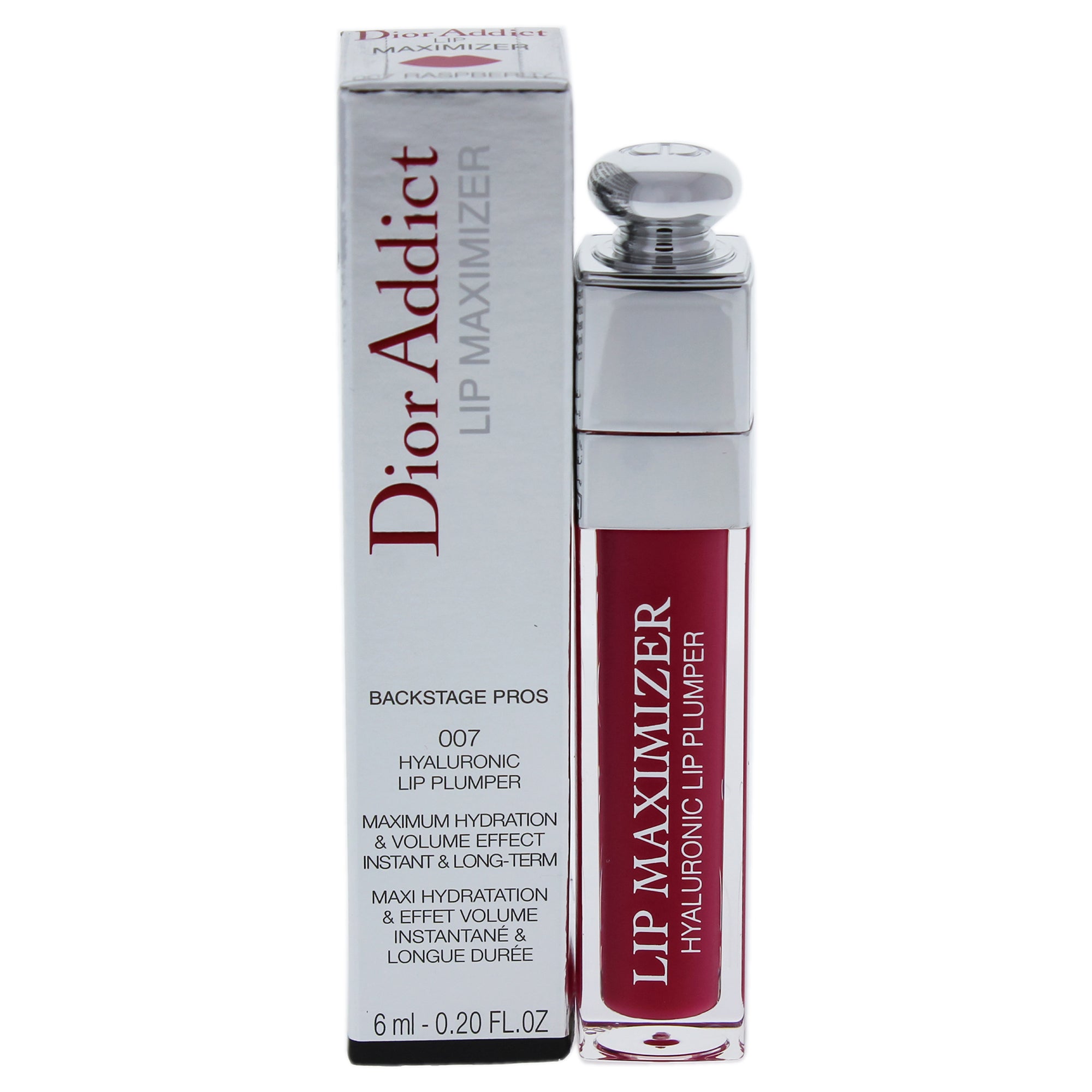 Dior Addict Lip Maximizer - 007 Raspberry by Christian Dior for Women - 0.2 oz Lipstick