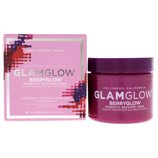 Berryglow Probiotic Recovery Mask by Glamglow for Unisex 2.5 oz Mask