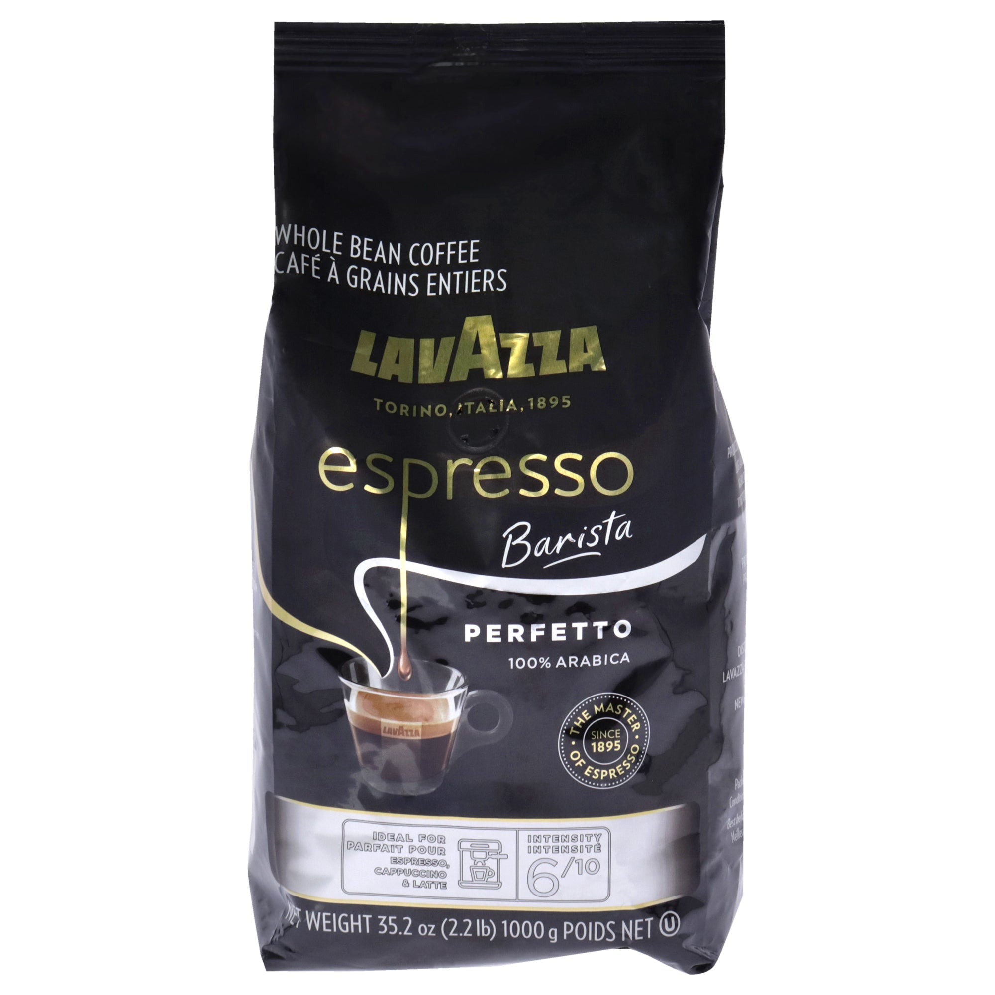 LEspresso Gran Aroma Roast Whole Bean Coffee by Lavazza for Unisex - 35.2 oz Coffee