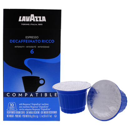 Espresso Decaffeinato Ricco Ground Coffee Pods