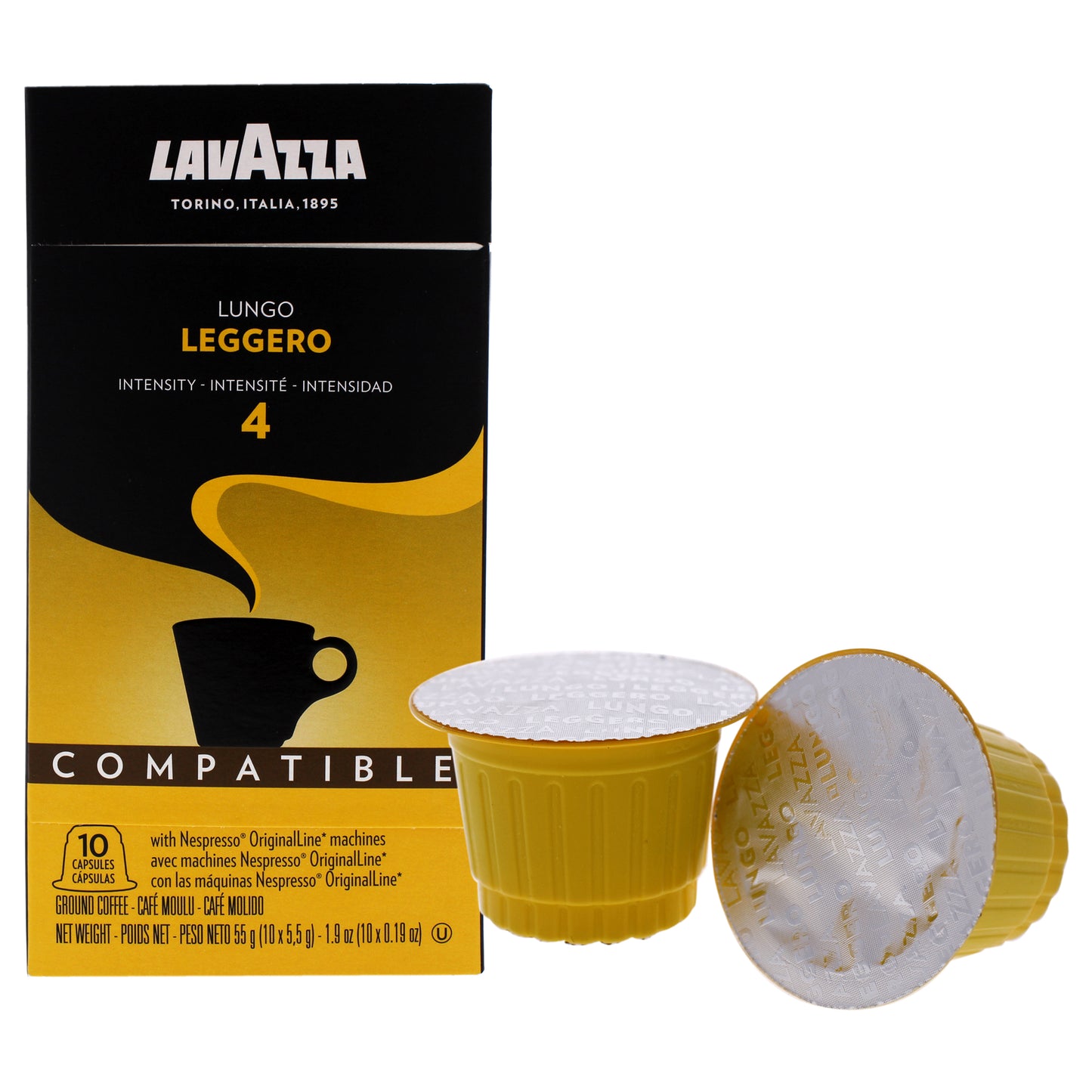 Lungo Leggero Ground Coffee Pods