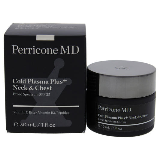 Cold Plasma Plus Neck and Chest SPF 25 by Perricone MD for Unisex - 1 oz Moisturizer