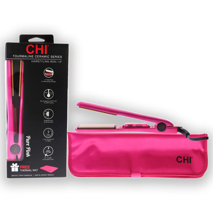 Tourmaline Ceramic Hairstyling Flat Iron CA1175 - Pure Pink