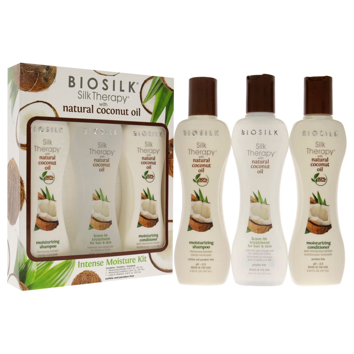 Silk Therapy With Organic Coconut Intense Moisture Kit Gift Set