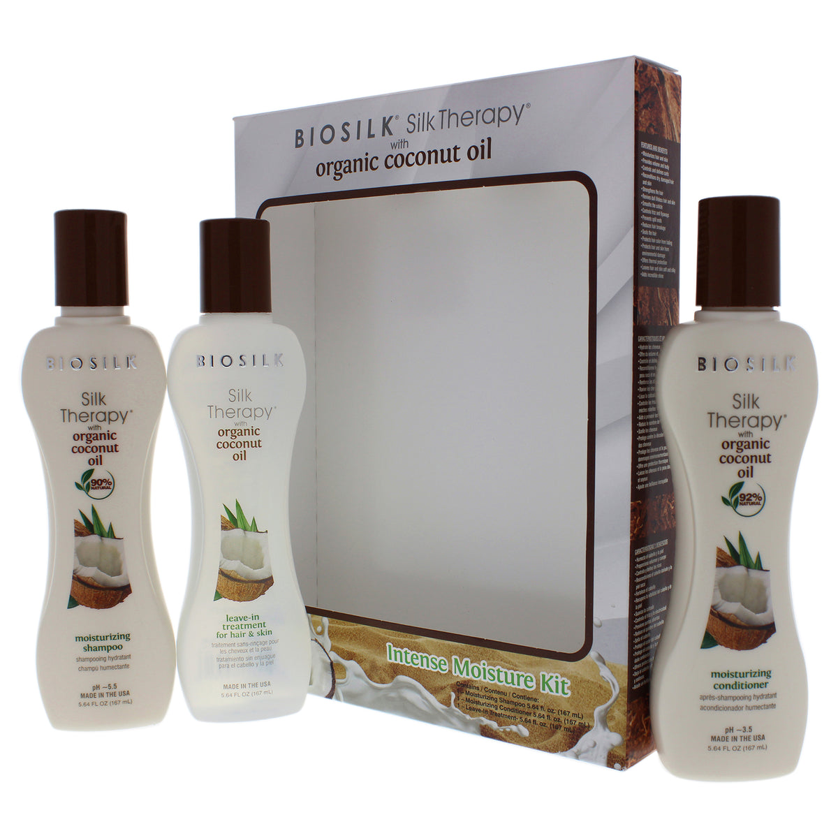 Silk Therapy With Organic Coconut Intense Moisture Kit Gift Set