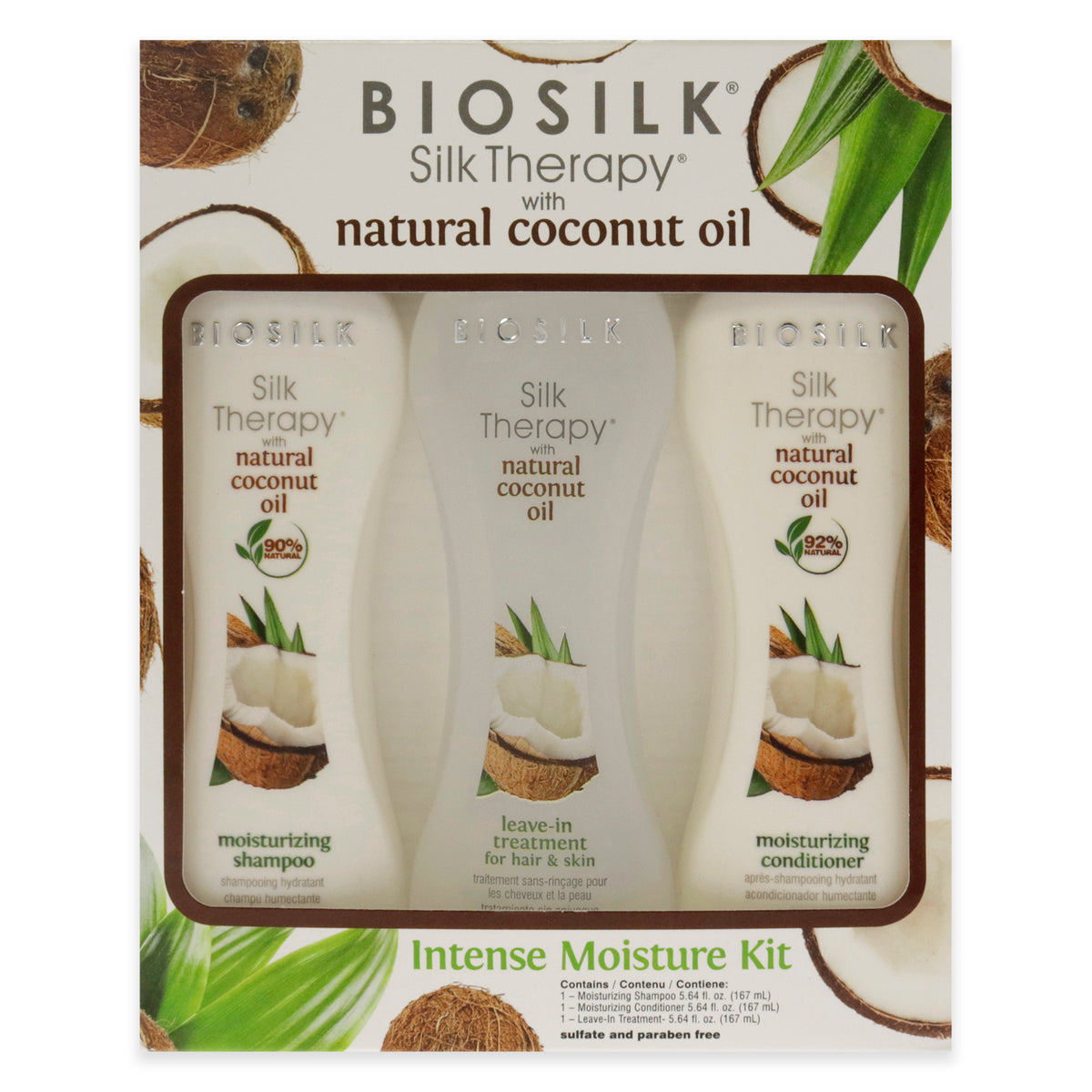 Silk Therapy With Organic Coconut Intense Moisture Kit Gift Set