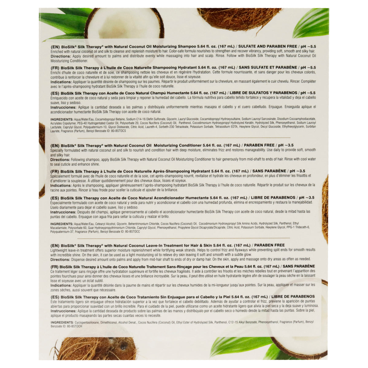 Silk Therapy With Organic Coconut Intense Moisture Kit Gift Set