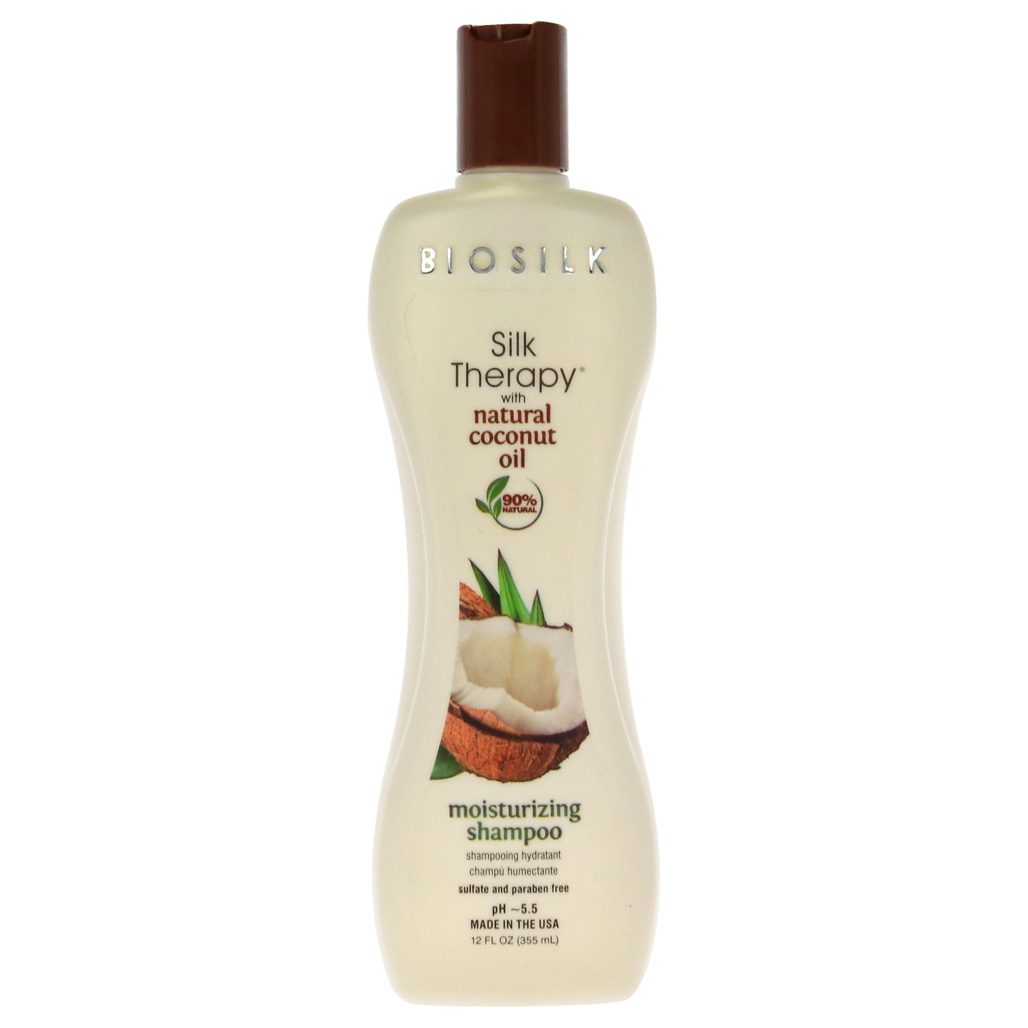 Silk Therapy with Organic Coconut Oil Moisturizing Shampoo