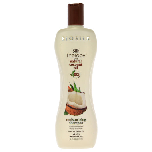 Silk Therapy with Organic Coconut Oil Moisturizing Shampoo