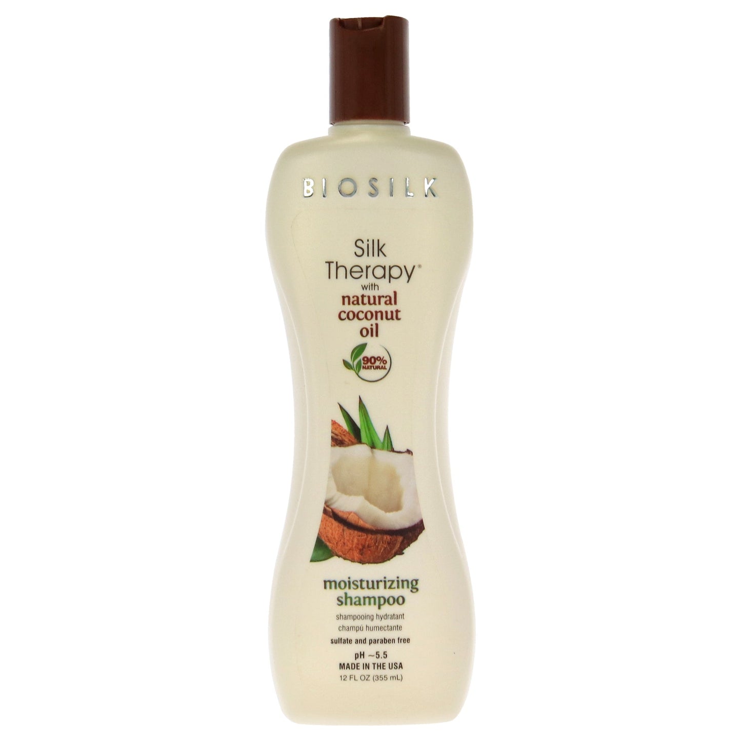 Silk Therapy with Organic Coconut Oil Moisturizing Shampoo