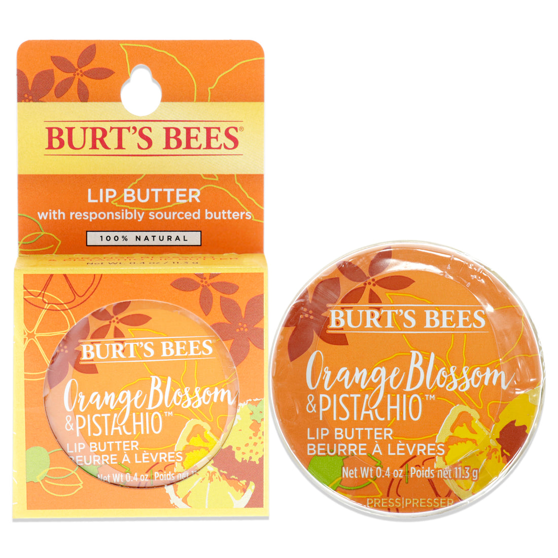 Orange Blossom and Pistachio Lip Butter