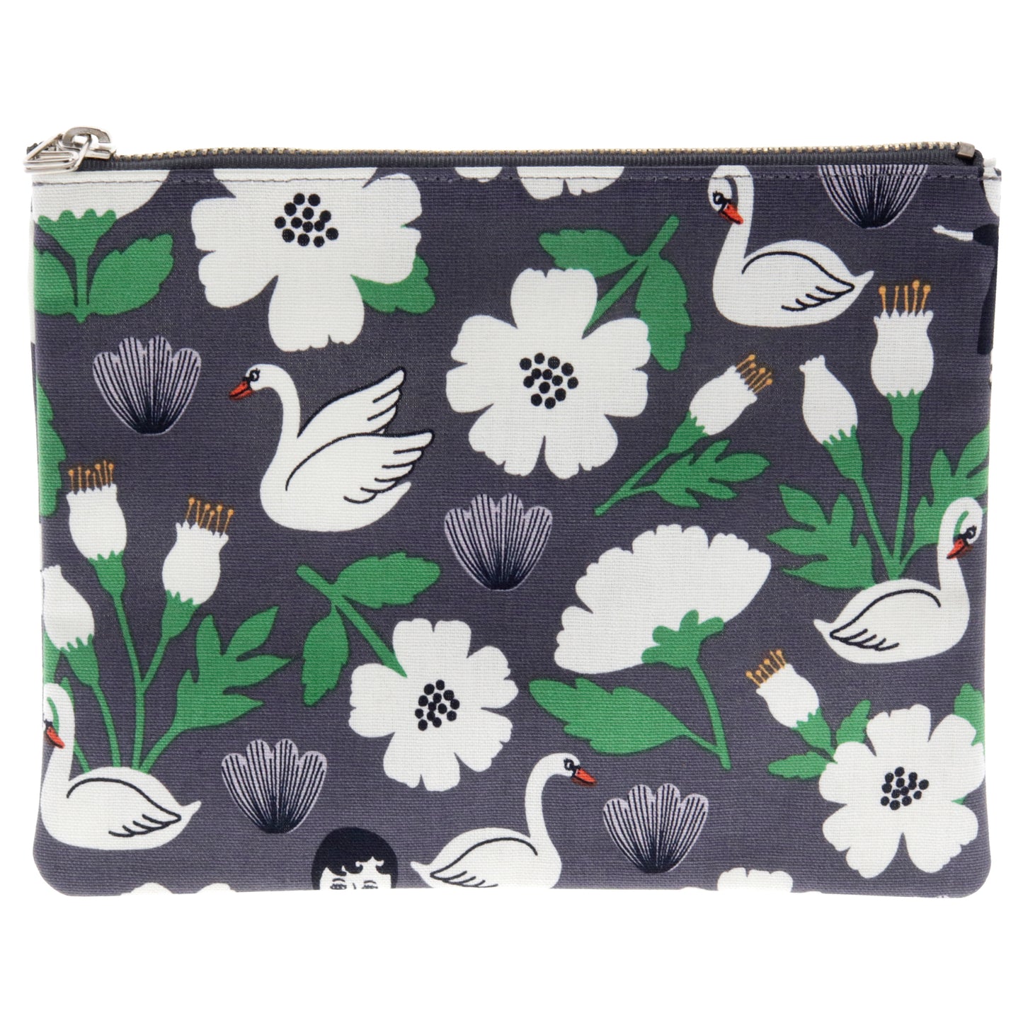 Aurore and Swan Coated Pouch