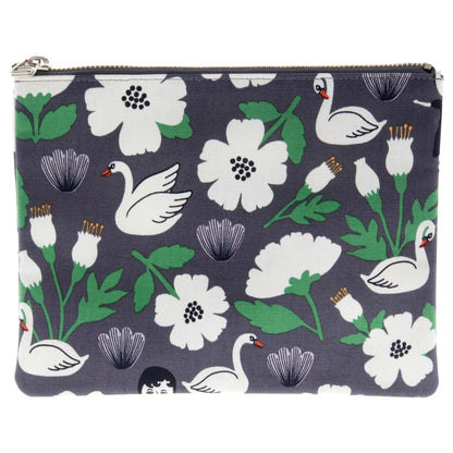 Aurore and Swan Coated Pouch