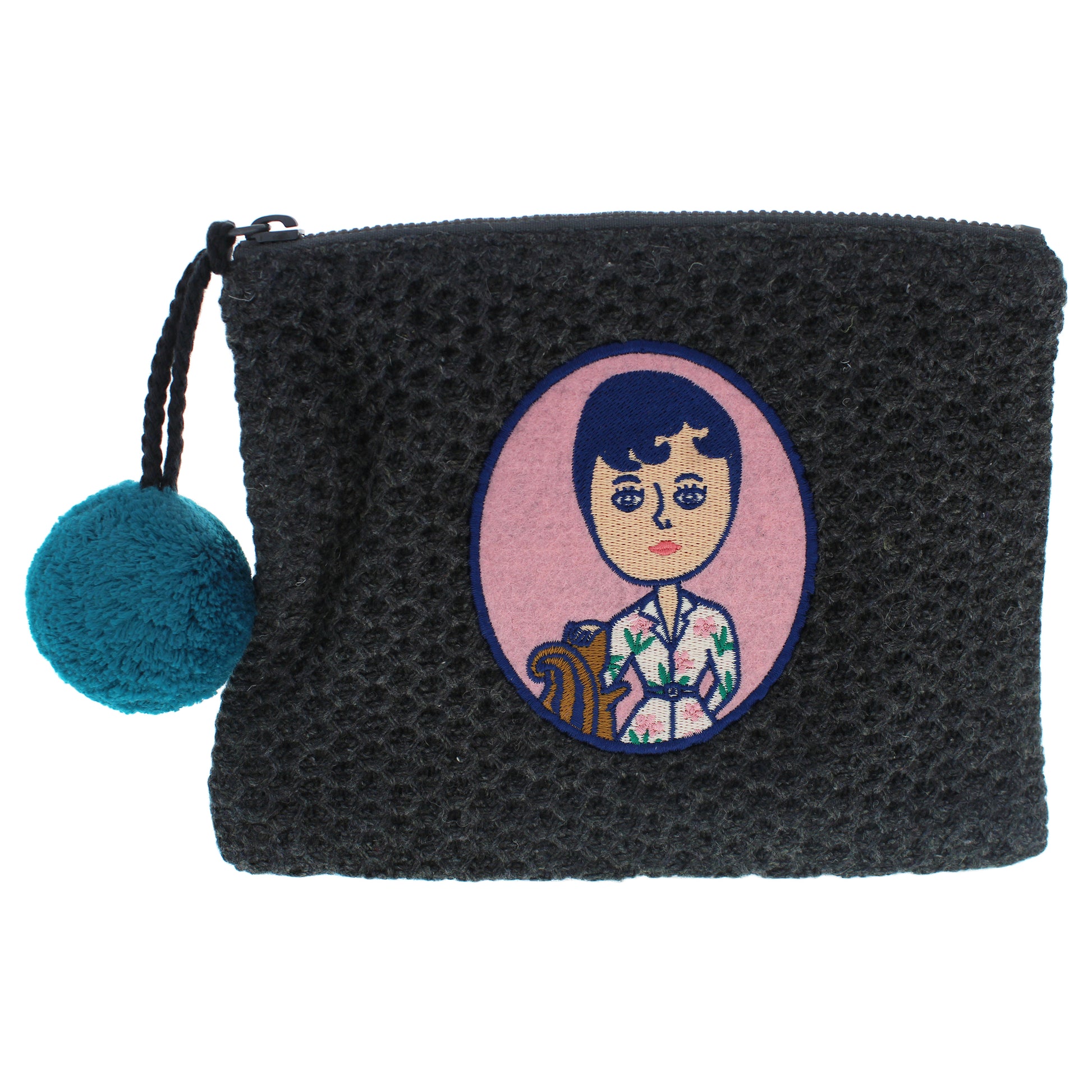 Aurore and Jean Paul Knit PomPom Pouch