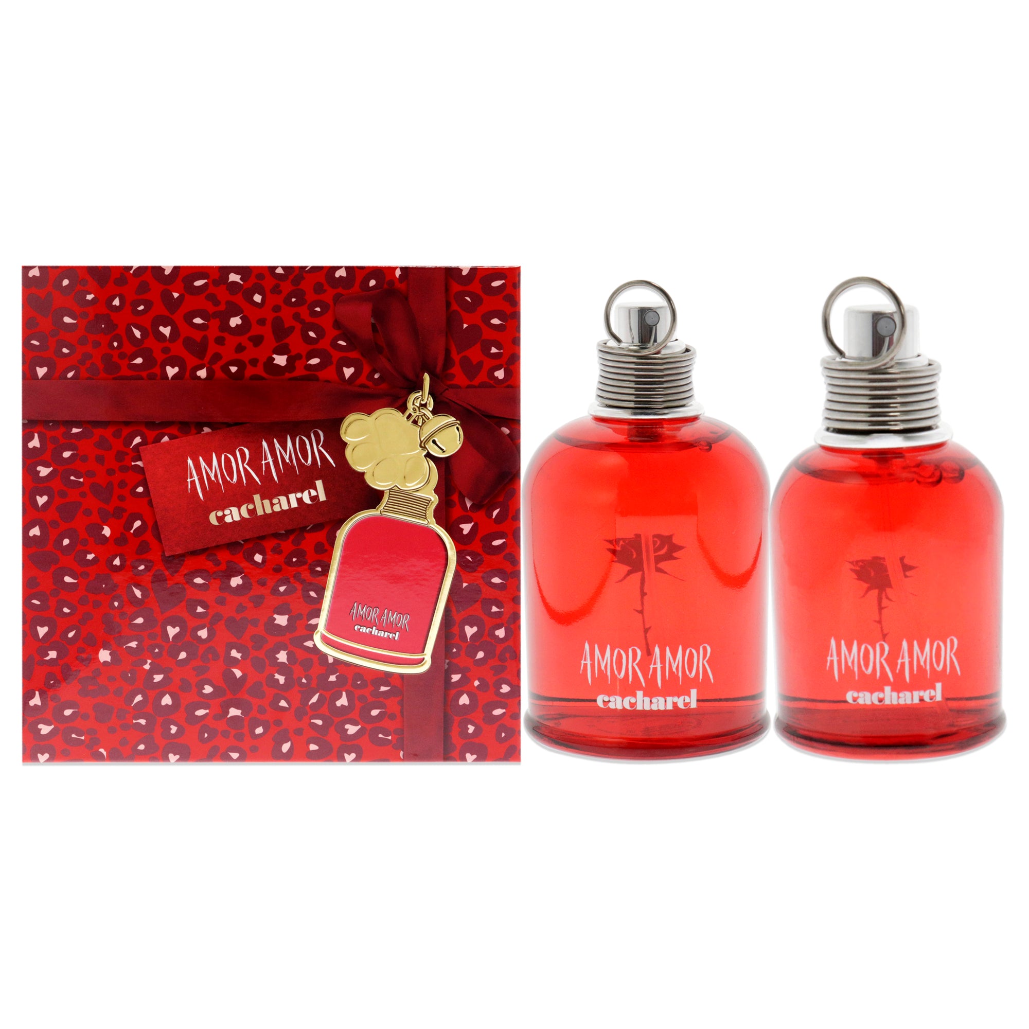 Amor Amor by Cacharel for Women 2 Pc Gift Set 3.4oz EDT Spray, 1oz EDT Spray