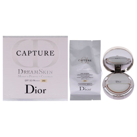 Capture Dreamskin Moist and Perfect Cushion SPF 50 - 010 Ivory by Christian Dior for Women - 2 x 0.5 oz Foundation