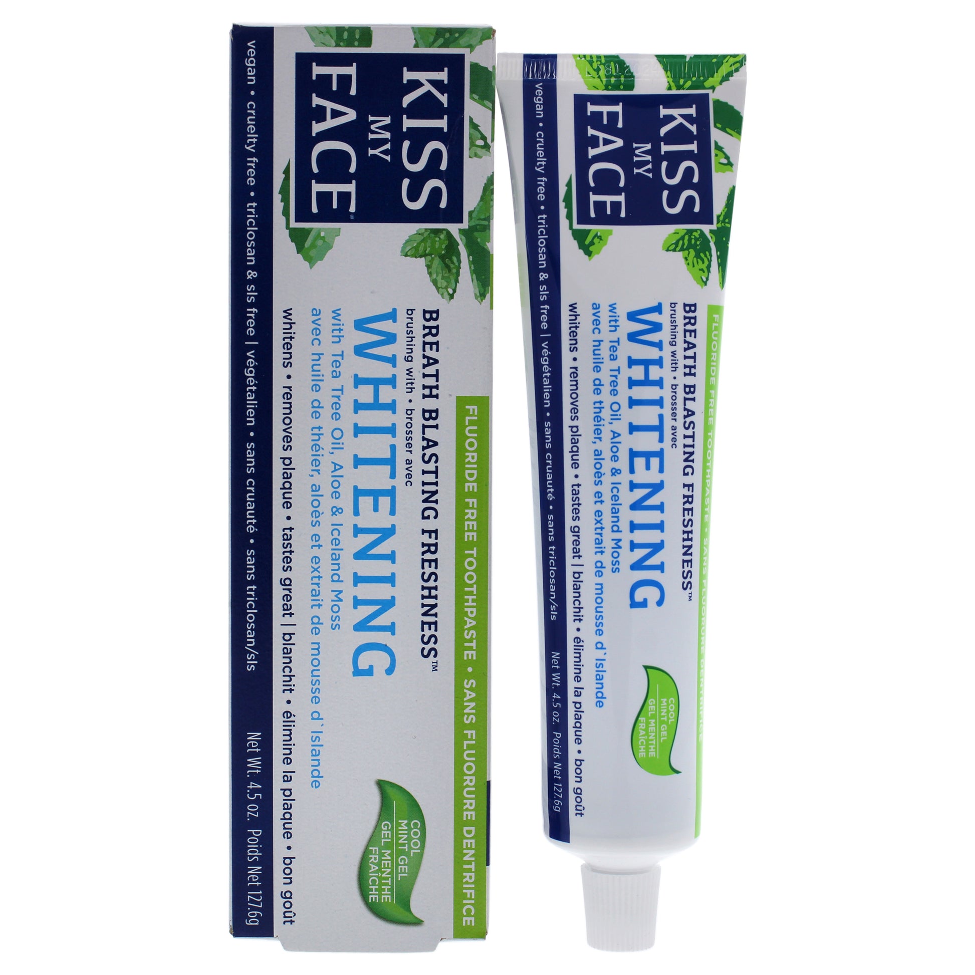 Whitening Fluoride-Free Toothpaste - Cool Mint Gel