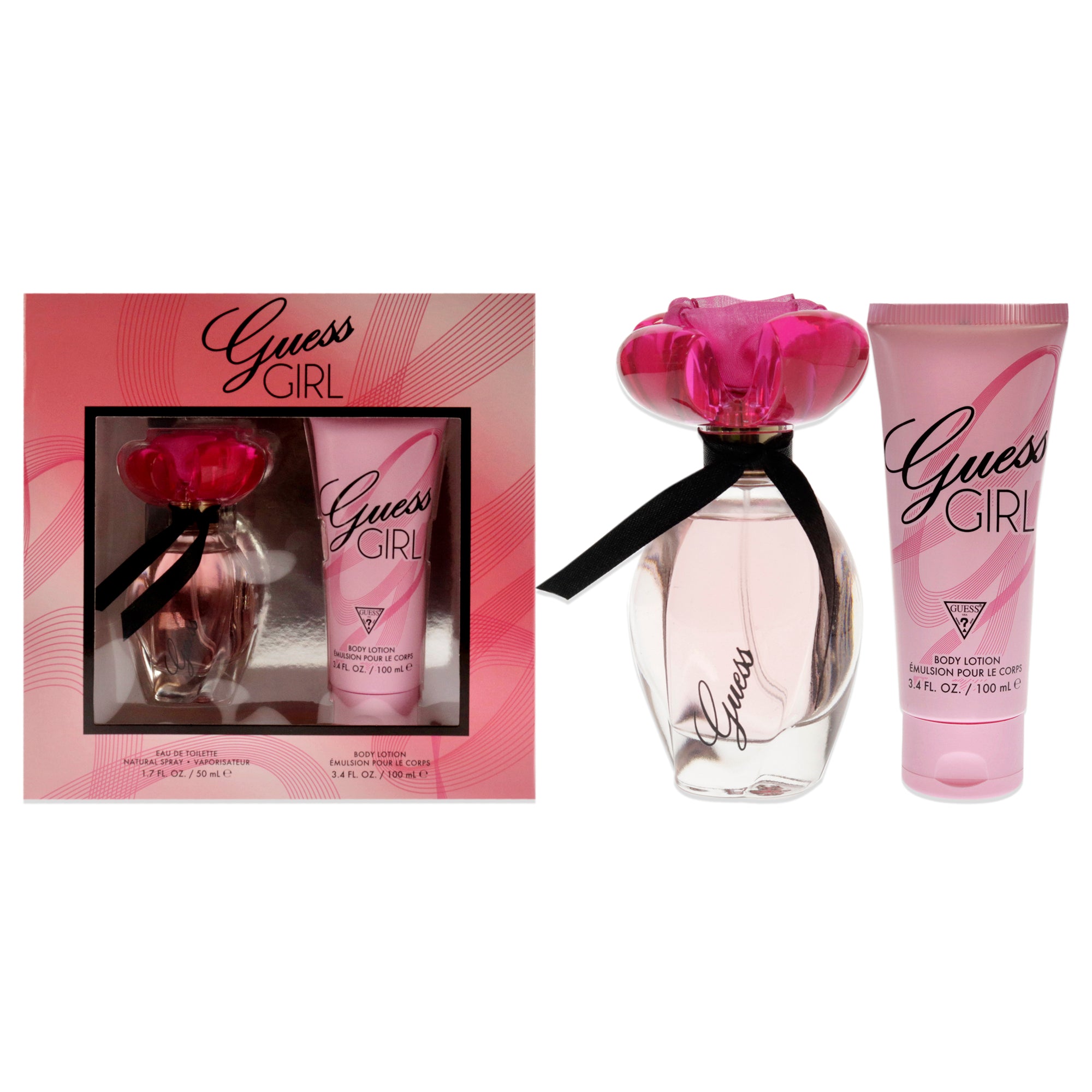 Guess Girl by Guess for Women 2 Pc Gift Set 1.7oz EDT Spray, 3.4oz Body Lotion