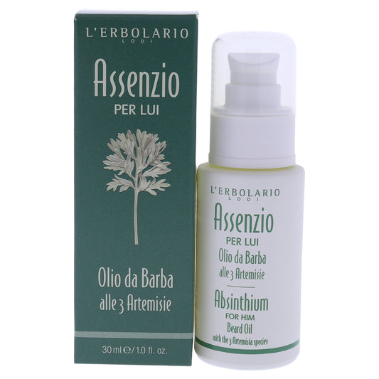 Absinthium Beard Oil by LErbolario for Men - 1 oz Oil