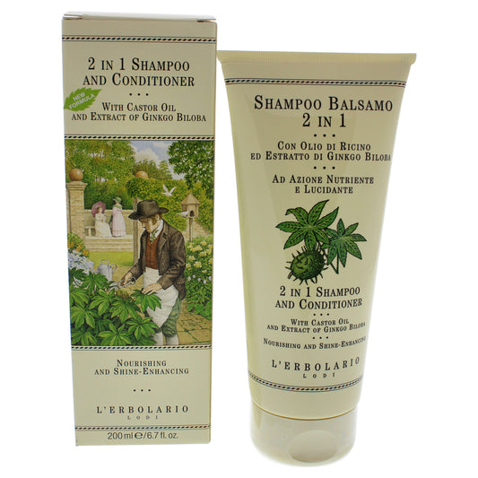 2-In-1 Shampoo and Conditioner by LErbolario for Unisex - 6.7 oz Shampoo