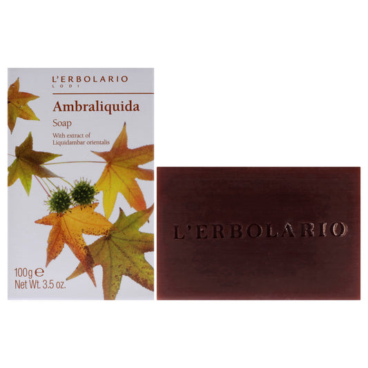 Ambraliquida Bar Soap by LErbolario for Unisex - 3.5 oz Soap