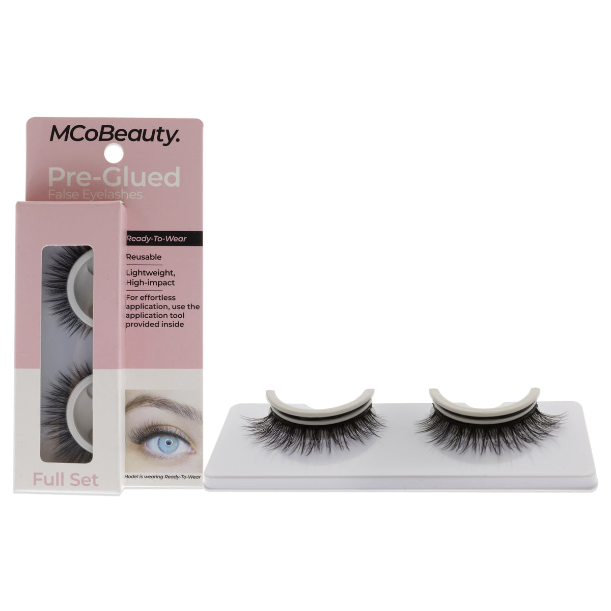 Pre-Glued False Eyelashes