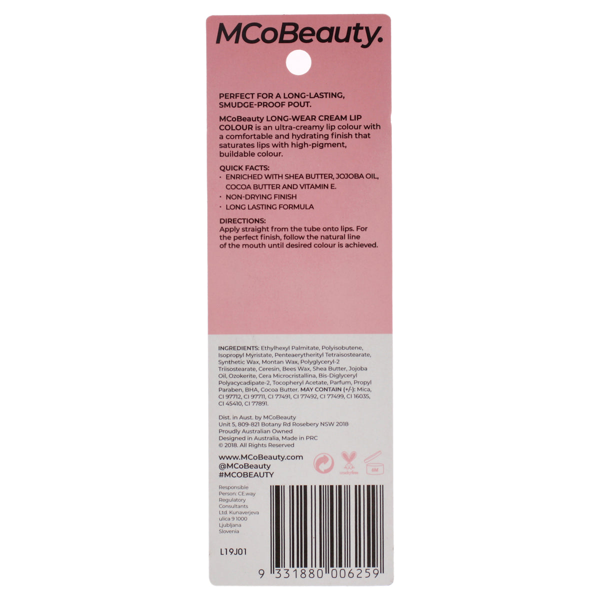 Lipstick Long-Wear Cream Colour