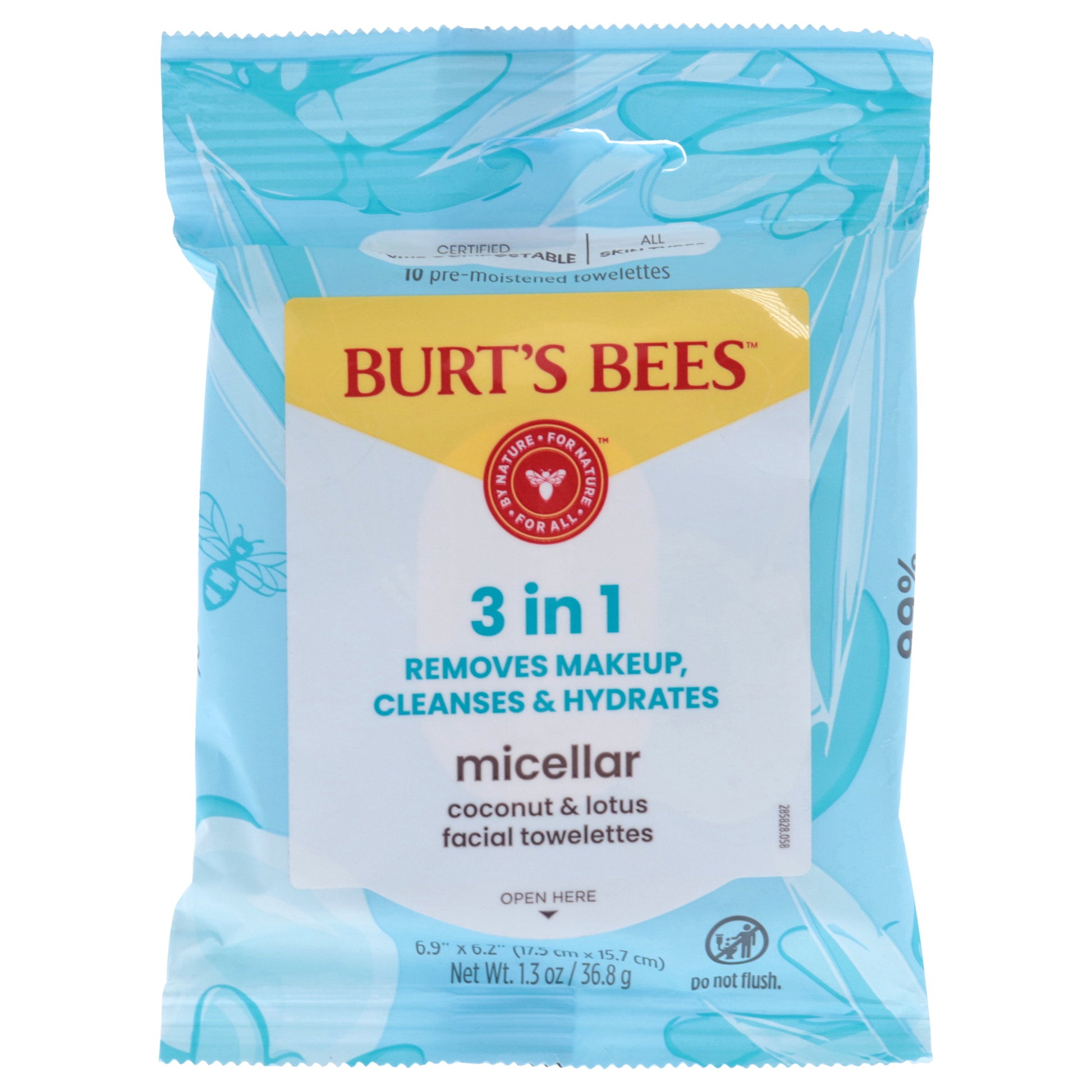 Burts Bees Micellar Makeup Removing Towelettes - Coconut and Lotus Water